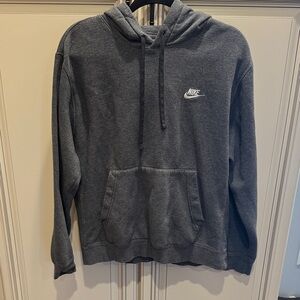 Nike Men's Charcoal gray Hoodie (M)